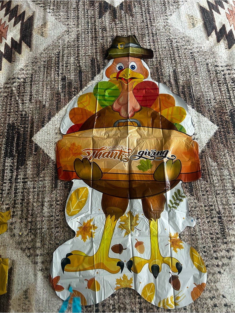 Thanksgiving Turkey Foil Balloon - Colorful Holiday Decor